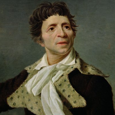 Franska: Porträtt av Jean-Paul Marat (1743-1793), politisk man av Joseph Boze