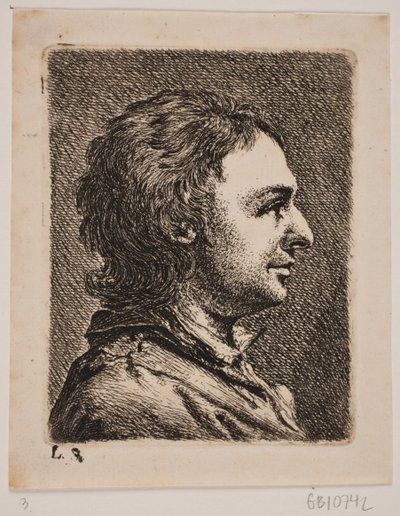 Byst av en yngre man av Joseph Brecheisen
