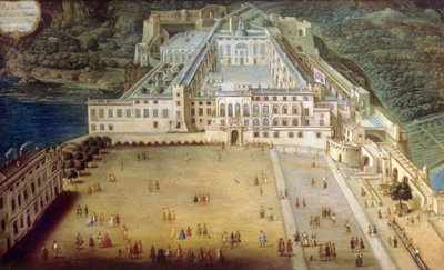 Palatset i Monaco 1732 av Joseph Bressan