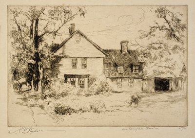 På Deerfield Street (Gamla huset på Deerfield) av Joseph C. Claghorn