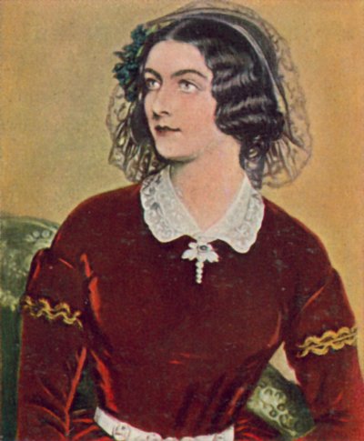 Lola Montez, irländsk dansare som blev älskarinna till kung Ludwig I av Bayern (färglitografi) av Joseph Carl (after) Stieler