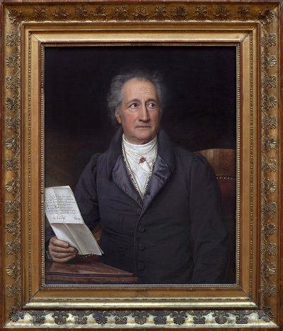Johann Wolfgang von Goethe (1749-1832). Målning av Joseph Stieler (1781-1858), Olja på duk av Joseph Carl Stieler