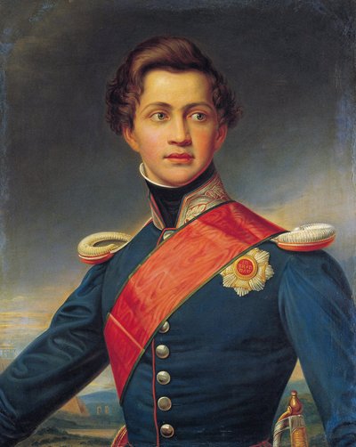 Othon Ier de Grece - Porträtt av Otto, kung av Grekland - Stieler, Joseph Karl (1781-1858) - 1832 - Olja på duk - 89x68 - Benaki Museum, Aten av Joseph Carl Stieler