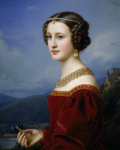 Porträtt av Cornelia Vetterlein av Joseph Carl Stieler