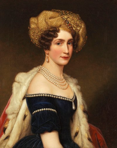 Prinsessan Augusta av Bayern (1788-1851), hertiginna av Leuchtenberg, ca 1825 (olja på duk) av Joseph Carl Stieler