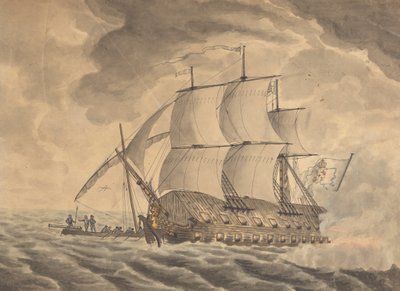 Skräpfartyg anställd mot Gibralter..Enstaka skräpfartyg av Joseph Cartwright