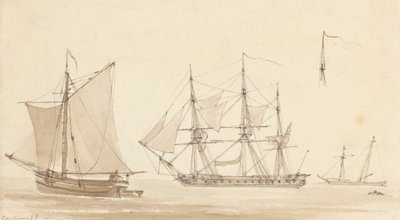 Schooner, Corvette och Fishing Smack av Joseph Cartwright