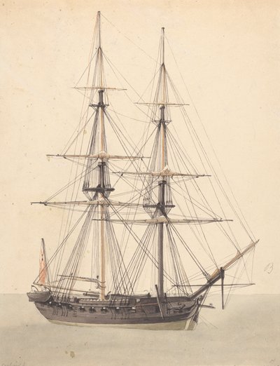 Singel Corvette. Båge framåt av Joseph Cartwright