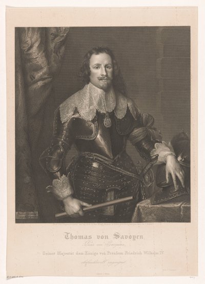 Porträtt av Francesco Tommaso van Savoye, prins van Carignano av Joseph Caspar