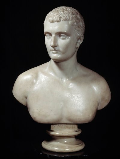 Byst av Charles Marie Bonaparte (1746-1785), fader till Napoleons marmorskulptur av Joseph Charles Marin (1759-1834) 1800-talets Paris, Thiers Foundation av Joseph Charles Marin
