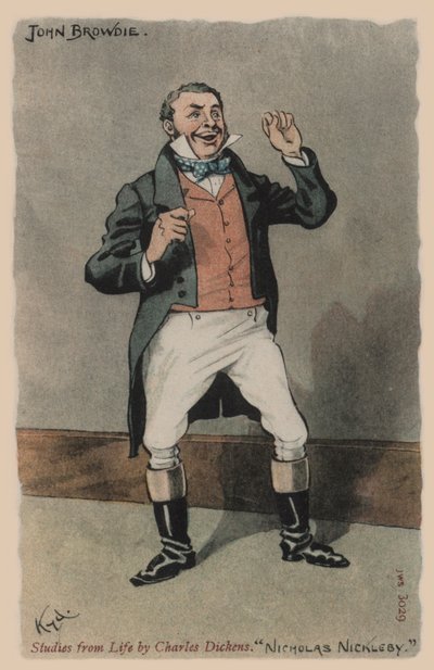 John Browdie, Nicholas Nickleby von Joseph Clayton  Clarke