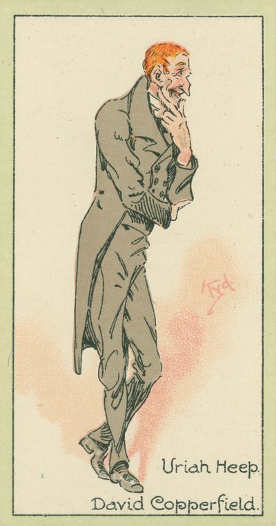 Uriah Heep, David Copperfield (färglitografi) av Joseph Clayton (1856-1937) (after) Clarke