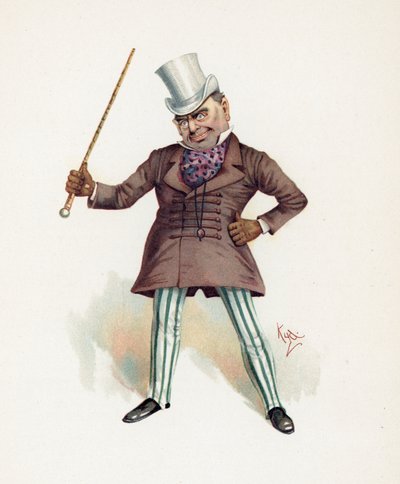 Major Bagstock, illustration från 