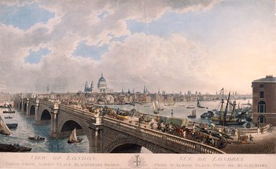 City of London från söder, 1802 av Joseph Constantine Stadler