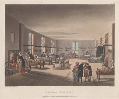 Hospital, Middlesex, 1 april 1809., 1 april 1809. av Joseph Constantine Stadler