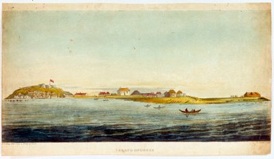 Ön Goree (färgad akvatint) av Joseph Constantine Stadler