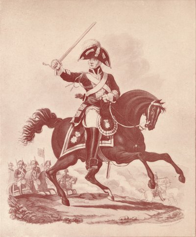 Officer, 2:a regementet Life Guards Waterloo Period, 1812-1815 1909 av Joseph Constantine Stadler