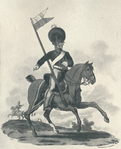 Royal Artillery Mounted Rockett Corps, 1812-1815 1909 av Joseph Constantine Stadler