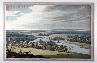 Utsikt över Streatley och Goring i Berkshire och Oxfordshire, 1793 av Joseph Constantine Stadler