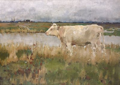 A Lincolnshire Pasture, ca 1882-3 (olja på duk) av Joseph Crawhall