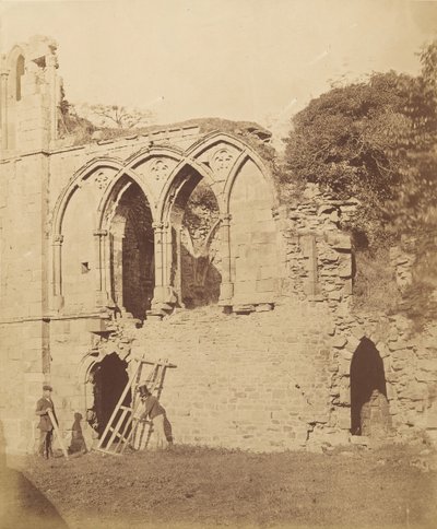 Easby Abbey. Matsalen, 1850-talet. av Joseph Cundall