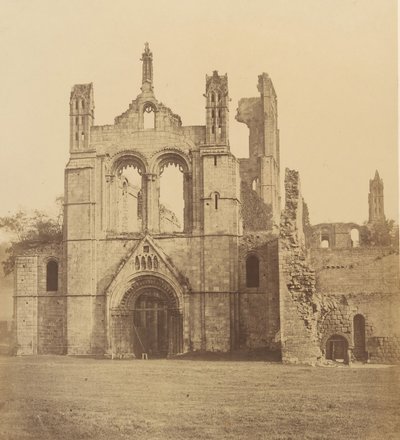 Kirkstall Abbey. Från väst, 1850-talet. av Joseph Cundall