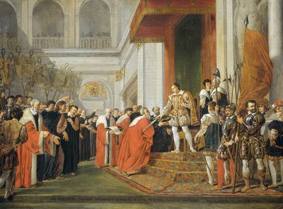Unionen i Utrecht av Joseph Denis Odevaere (signed by artist)