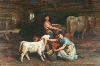 Utfodring av kalvarna av Joseph Denovan Adam