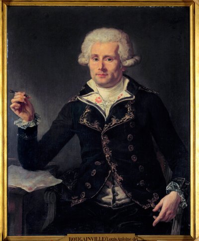 Porträtt av Louis Antoine, greve av Bougainville (1729-1811). Målning av Joseph Ducreux (1735-1802). 1793. Dim 0,91x0,72. Musée du Chateau, Versailles. - Porträtt av Louis Antoine, greve av Bougainville (1729-1811). Målning av Joseph Ducreux (1735-1802) av Joseph Ducreux