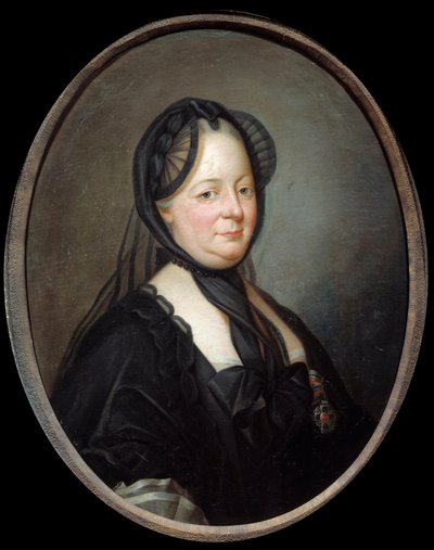 Porträtt av Marie Therese av Österrike (1717-1780), Imperatrice drottning av Ungern och Boheme-målning av Joseph Ducreux (1735-1802) 1700-talets sön. 0,8x0,65 m - Porträtt av Marie Therese av Österrike (1717-1780), kejsarinna drottning av Ungern och Böhmen av Joseph Ducreux
