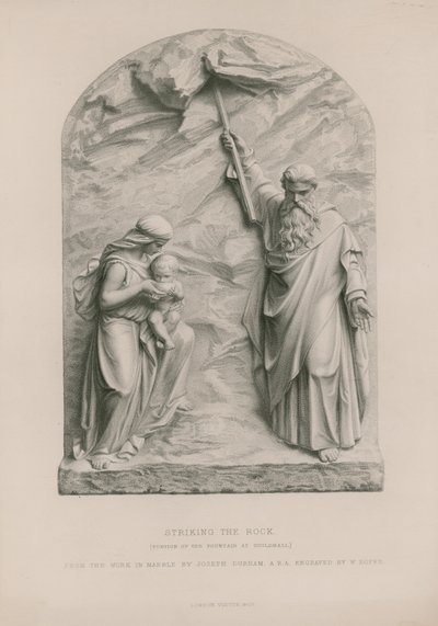 Moses slår klippan av Joseph Durham