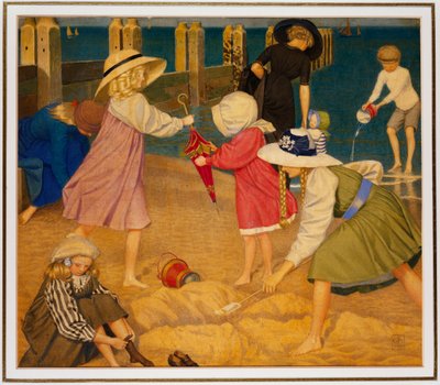 På stranden, Southwold av Joseph Edward Southall