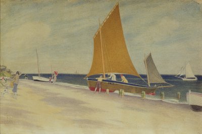 Havets nöjen, 1925 (wc på papper) av Joseph Edward Southall