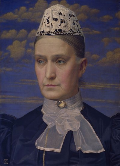 Porträtt av konstnärens mor, 1902. av Joseph Edward Southall