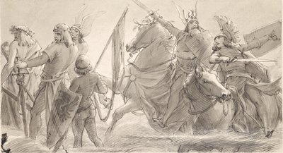 Teutonerna går ut i strid av Joseph Eugen Hörwarter
