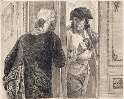 Två män i rokokodräkt av Joseph Eugen Hörwarter