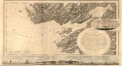 Havskusten i Nova Scotia; uppvisar mångfalden av kusten, och utseendet på landet nära den: bankerna, klipporna, stimmen, sonderingen, etc. Tillsammans med anmärkningar och anvisningar för att underlätta navigation och lotsning. av Joseph F. W. Des Barres