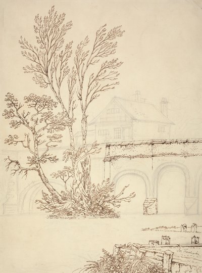 Caversham Bridge, Reading av Joseph Farington