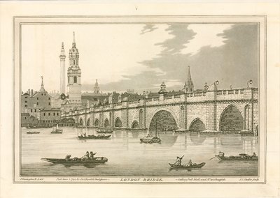 London Bridge, 1795 av Joseph Farington