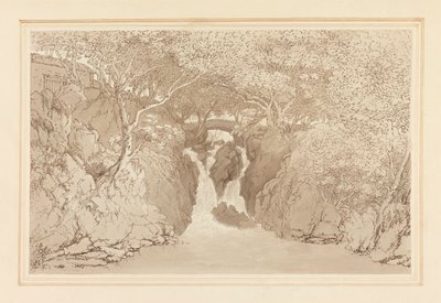 下の滝 Rydalswedish av Joseph Farington