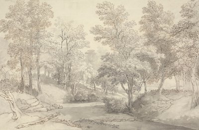 Stepping Stones på floden Duddon, Lake District av Joseph Farington