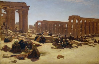 Ruinerna av templet i Luxor, ca 1890 av Joseph Farquharson