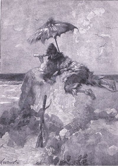 Jag höll min dagliga rundtur till utsiktsplatsen på en kulle (litho) av Joseph Finnemore