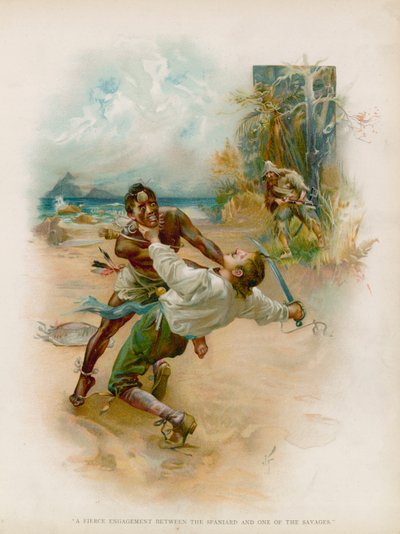 Illustration för Robinson Crusoe av Joseph Finnemore