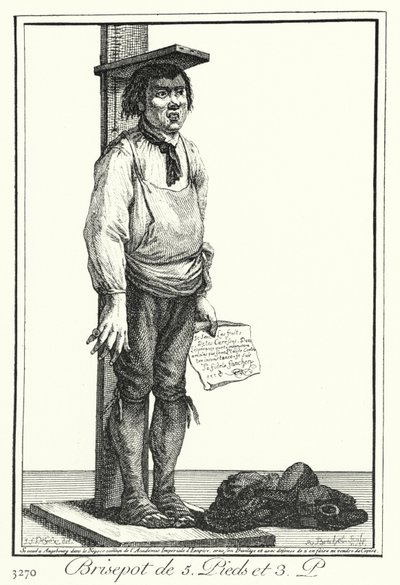 En fem fot tre tums crackpot (gravyr) av Joseph Franz von (after) Goez