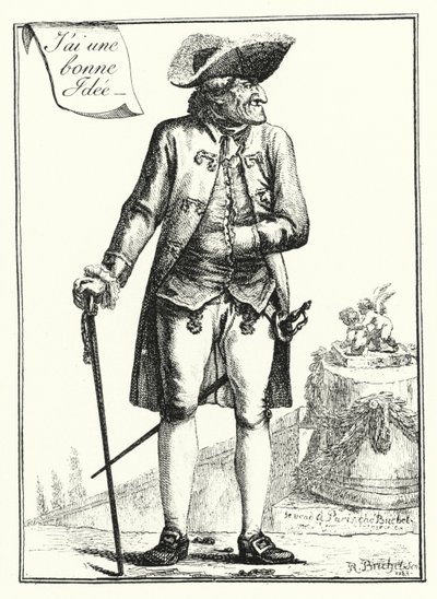 Jag har en bra idé (gravyr) av Joseph Franz von (after) Goez