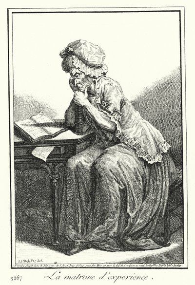Den erfarna matronen (gravyr) av Joseph Franz von (after) Goez