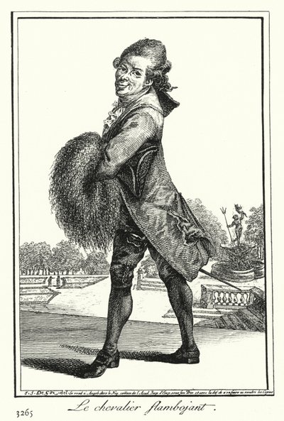 The Flamboyant Knight (gravyr) av Joseph Franz von (after) Goez