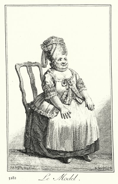 Modellen (gravyr) av Joseph Franz von (after) Goez