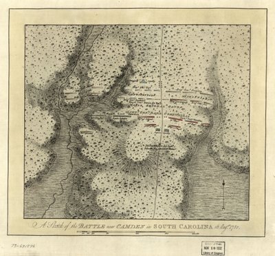 Strid nära Camden i South Carolina av Joseph Frederick Wallet DesBarres